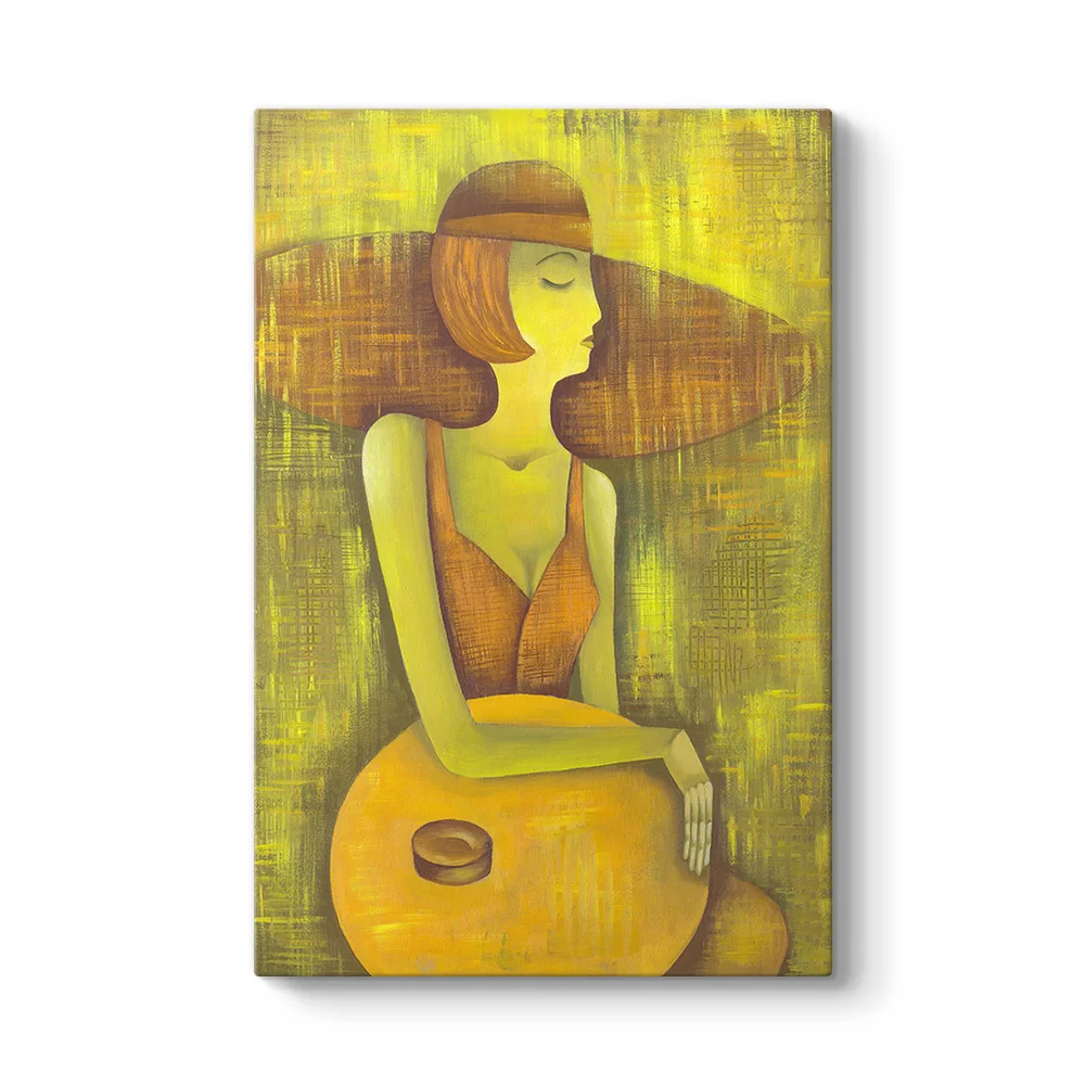 Yellow Women Tablo - Model 2
